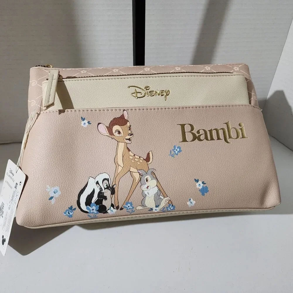 Disney's Bambi 2-in-1 Makeup Bag Travel Set. New With Tags.  Primark Exclusive.